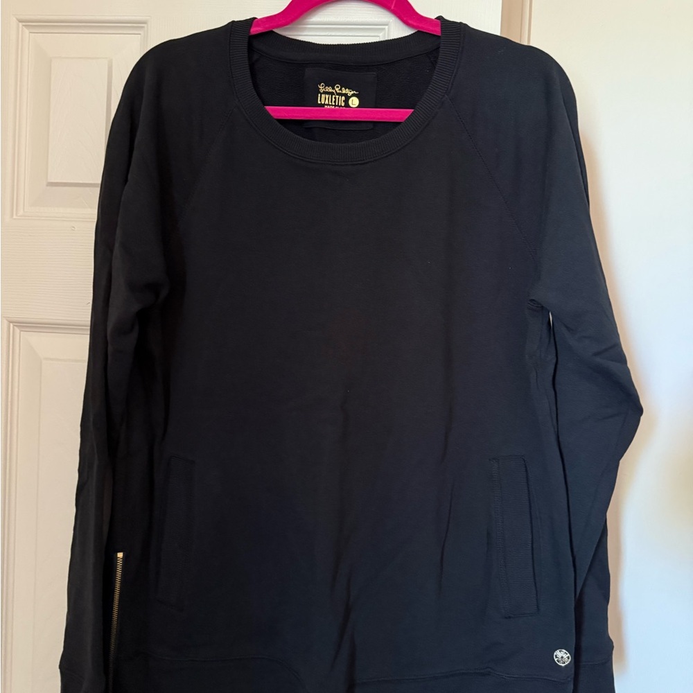 Lilly Pulitzer Luxletic Pullover - Onyx